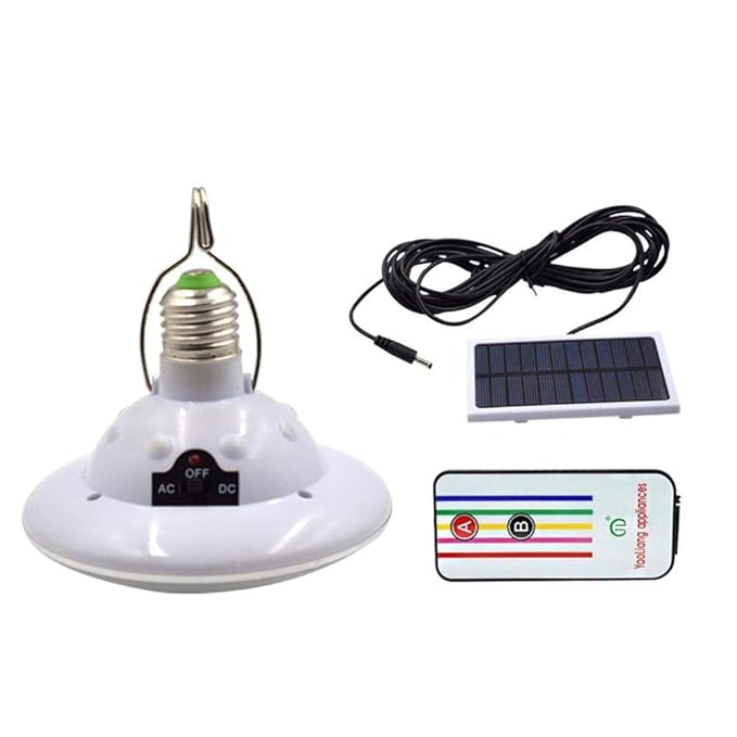 Amazon.com: HONGGE Solar Lights,Solar 22LED Round Remote Control Light Camping Light Split Flood Light: Home & Kitchen