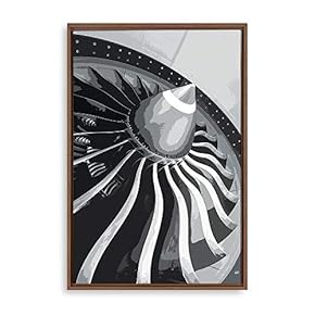Framed Aviation Machinery Home Artwork for Living Room Bedroom