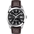 Tissot mens Gentleman Auto Stainless Steel Dress Watch Brown T1274071605101