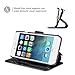 TANNC iPhone 8 Wallet Case, iPhone 7 Case, Flip Leather Phone Case [Screen Protector Included] [Card Slot] [Kickstand] - for iPhone 8 and iPhone 7 - Black