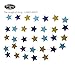 KUNGYO Twinkle Twinkle Little Star Decorations Kit-Glittery Gold Banner-Star Garland -Cupcake Toppers-Moon&Star Mylar Foil Balloons -Perfect Baby Shower Birthday Party Decor Supplies (Blue)
