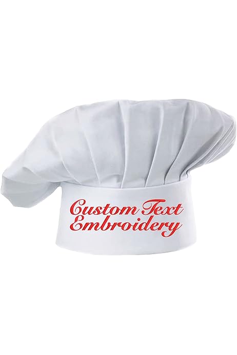 Place4print Chefs Hat Name Chef Hat Personalized Embroidered