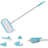 INTEX 28003E Deluxe Above Ground Pool Maintenance Kit for Minimum 800 GPH Flow Rates with Vacuum, 110" Pole, Wall Brush and 2