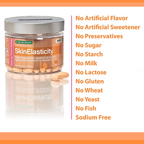Nature's Bounty Skin Elasticity with Vitamin A + Floraglo, Support