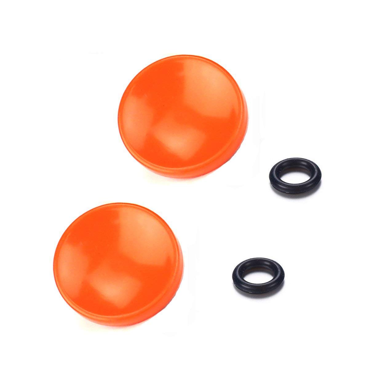 LXH 2 PCS Orange Concave Soft Shutter Release Button for Camera with Shutter Release Socket Compatible With Fujifilm X100T X100F X100S X-E2 X-E2S XPRO-1/2 X-T10/20 X10/20/30 PEN-F