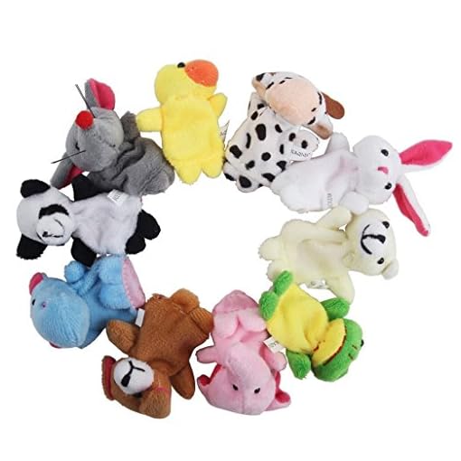 UNKE 10 Pcs Finger Puppet Set -Animal Finger Puppets Toy Children's Learn Play Story - Image 4