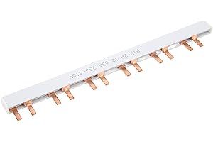 XUMIUZIY Current 63A Voltage 230-415V Copper Bus Bar PVC Shell 12 Way Easy Wiring for Circuit Breaker Distribution Box Home R