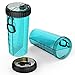 Dog Water Bottle with Bowl SANGYM Travel Portable 2-in-1 Dog Mug and Food Container with Collapsible Dog Bowl