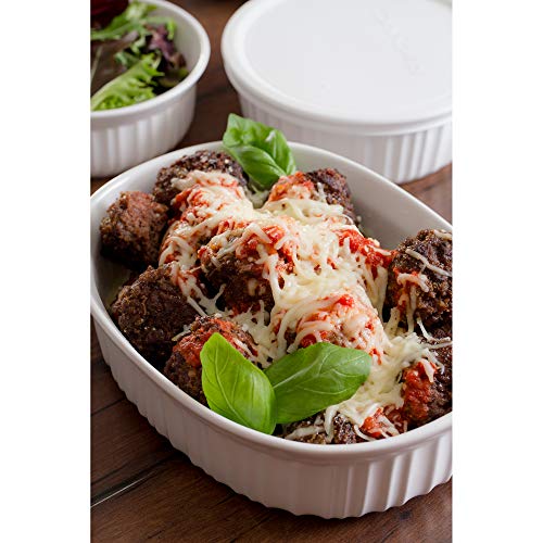 CorningWare French White 20Pc Ceramic Bakeware Set with Lids, Chip and