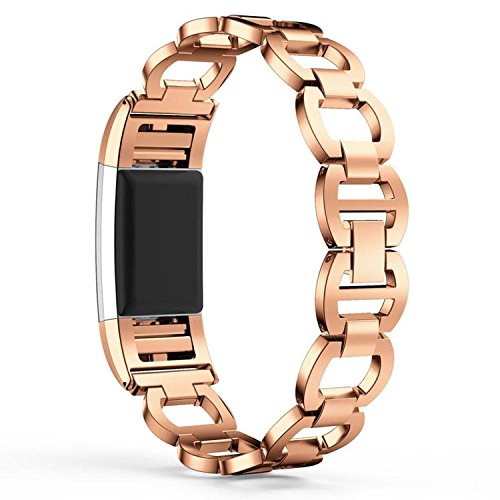 QGHXO Metal Band for Fitbit Charge 2, Replacement Metal Watch Band for Fitbit Charge 2 Fitness Track QGHXO Metal Band for Fitbit Charge 2, Replacement Metal Watch Band for Fitbit Charge 2 Fitness Track