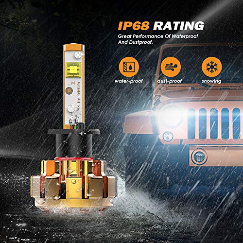 image for Auxbeam H1 LED headlight bulbs F-16 Series LED Headlights with 2 Pcs o