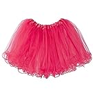 My Lello Little Girls Tutu 3-Layer Ruffle Edge Hot Pink (4 mo - 3T)