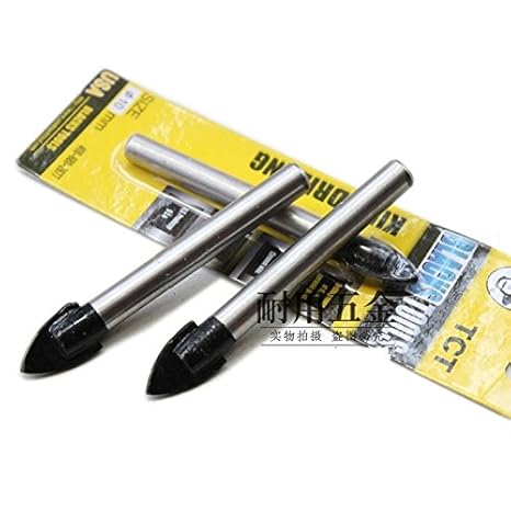 Generic 5pcs 8mm : 6 8 10 12 14mm Alloy Triangle Bit Ceramic Tile Drill Bits Glass Ceramic Drill Holing Tools Drill Hole Drill Tool