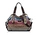 KISS GOLD(TM Women's Canvas Multi-Color Shopper Tote Shoulder Bag (Multi-Color-Model A)