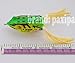 Paxipa Lot 6pcs Rubber Frog Fishing Lures Soft Bass Spinner Bait Weedless Hook