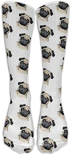 Cute Pug Unisex Comfortable Pattern Crew Socks Sport's Sock For Boys And Girls