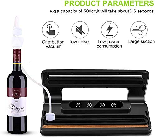 YFGQBCP vakuumiergerät Vakuumierer Maschine, Trocken feucht Lebensmittelkonservierung Sealer mit Touch Screen, Built-in… – Bild 3