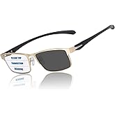 GHDBFMB Photochromic Progressive Multifocus Reading Glasses Men Transition Blue Light Blocking Multifocal Computer Readers