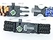 3Bears Outdoor Survival Paracord Bracelet with Compass Fire Starter and Emergency Whistle(Black, Blue,Orange, Pack of 3)