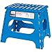 Acko Blue 11 Inches Non Slip Folding Step Stool for Kids and Adults with Handle, Holds up to 250 LBS