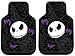 Yupbizauto 12 Pieces Nightmare Before Christmas Jack Skellington Car Truck SUV Seat Covers Rubber Front and Rear Floor Mat Sunshade CD Visor Air Fresheners Keychain Set with Little Tree Air Freshener