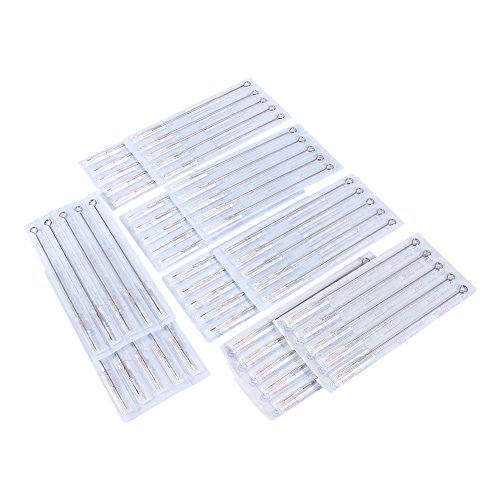 50pcs disposable professional stainless steel tattoo ti…