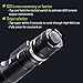 Revtronic 650 Lumens Compact Tactical Flashlight, Cree LED Ultra Powerful Flashlights for Outdoor, Law Enforcement, Emergency, Hardware Tools and Personal Use, Powered by 18650 Rechargeable Battery