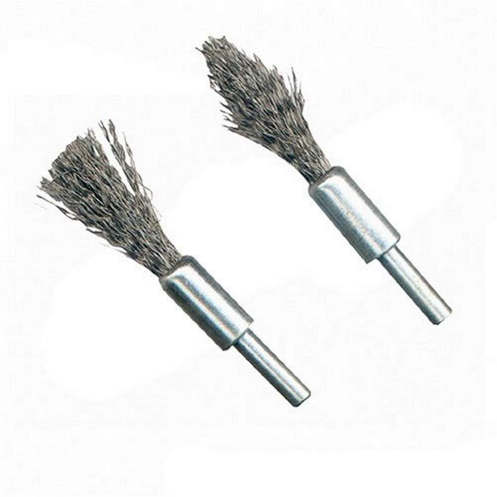 Silverline 190316 Steel De-Carb Brush Set 2pk 6 mm Shank