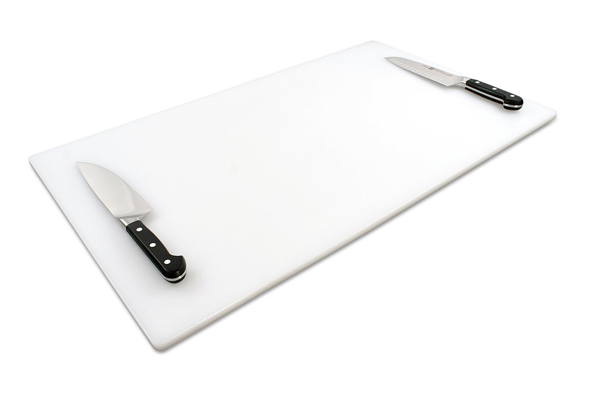 Photo 1 of Thirteen Chefs Extra Large 30 x 18 Inch Cutting Board for Meats, Game and Fish – 1/2 Inch Thick HDPP Plastic for Food Service, 10 pounds