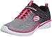 Skechers Kids Swirly Girl-81702L Gore and Strap Sneaker (Little Kid/Big Kid),Black/Neon Pink,