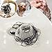 LEKEYE Bathtub Drain Hair Catcher/Stainless Steel Drain Protector/Hair Trap-Silver