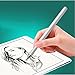 Stylus Pen, ASONRL Super Capacitive Stylus Fine Point Styluses with Extra 2PCS Replaceable Thin Point Disc Tips Universal for Tablet/iPad Mini/Smartphones All Touch Screen Devices-white
