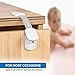 Child Proof Cabinet Locks | Baby Proof Door Lock, Toilet Seat, Window, Cupboard, Fridge, Oven | Easy Install, Open | Durable 3M Adhesive with Adjustable Strap and Latches | 6-Pack White