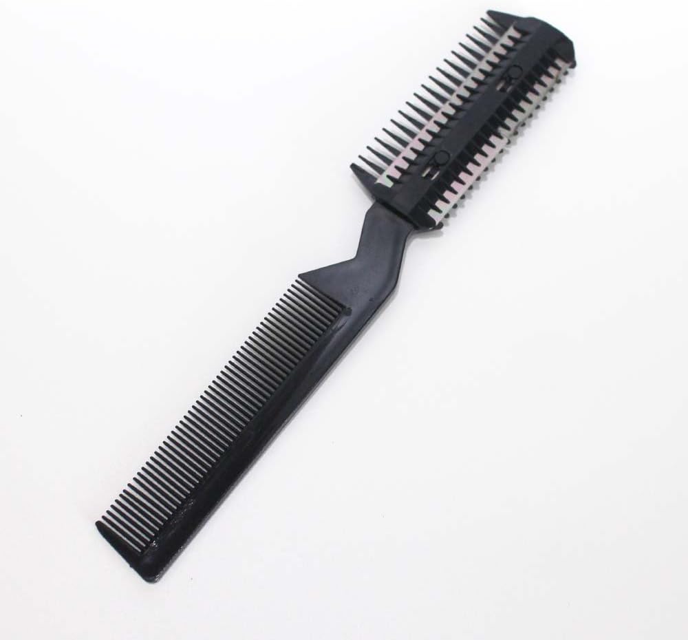 BingQing brand Professional Razor Comb. DIY Professional Scissor Hair Razor Comb Hairdressing Thinning Trimmer--black