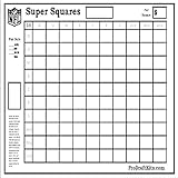 Super Bowl Squares Fantasy Football Weekly Party Game Tailgating NFL Office Pool