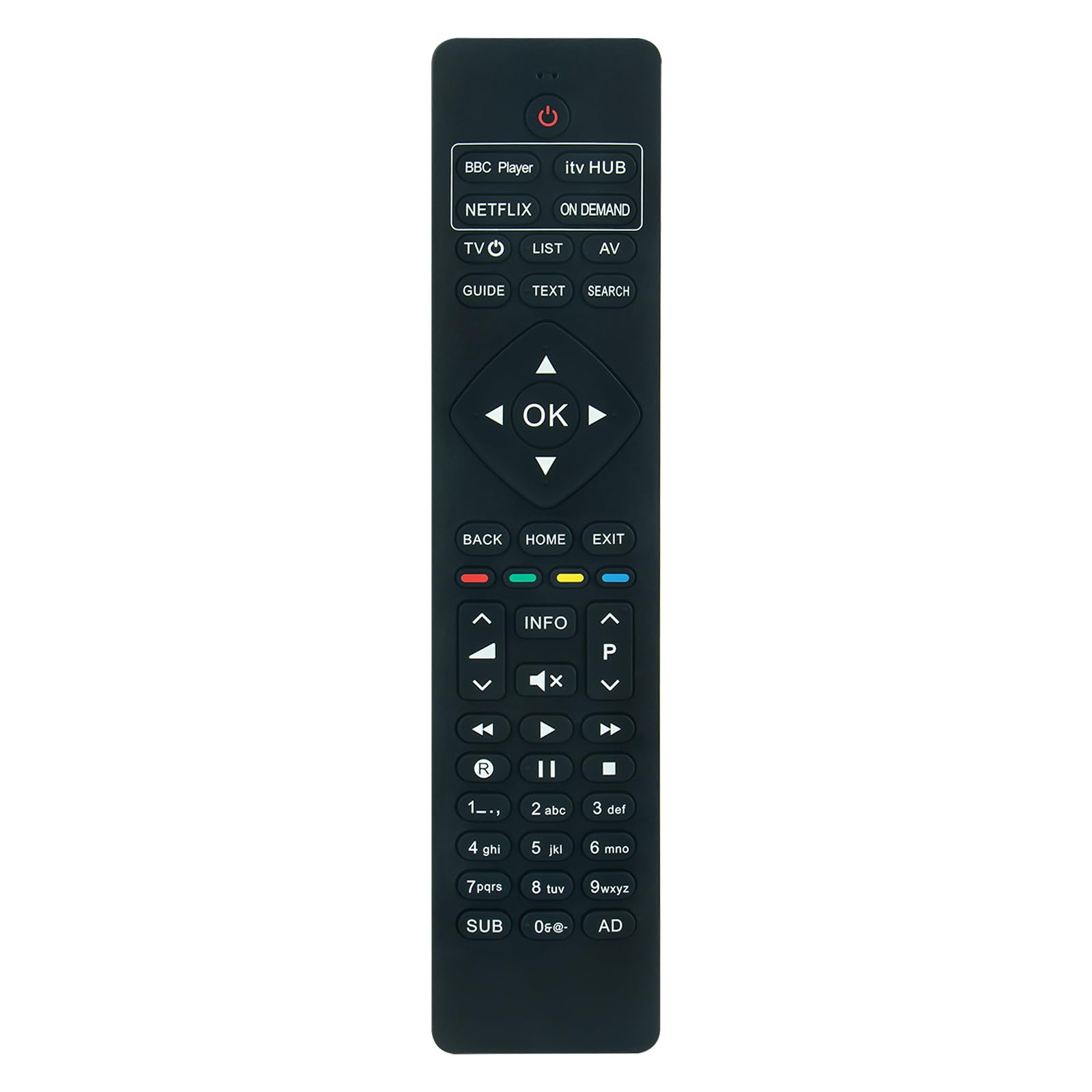 VINABTY Replaced Remote Control Applicable For Freesat UHD-4X Smart 4K Ultra HD Digital TV UHD-X/UHD-4X-500GB / UHD-4X-1000GB / UHD-4X-2000GB Set Top Boxes