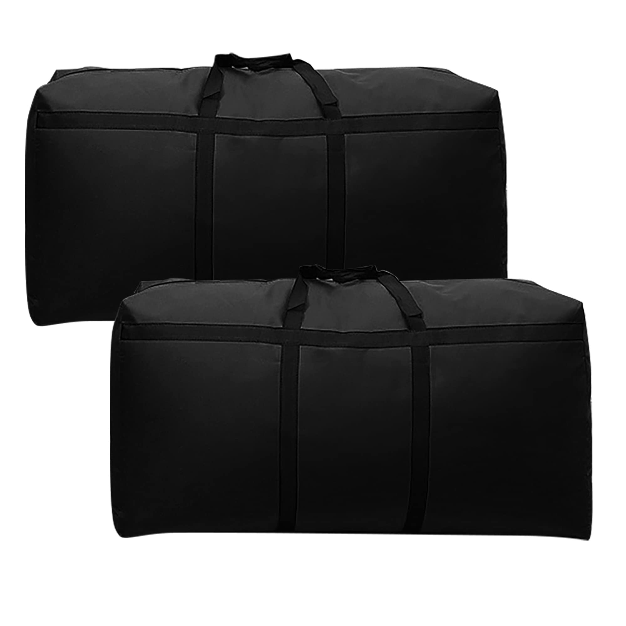 2 Pack 180L Storage Bags,Clothes Storage Bag,Under Bed Storage Box Waterproof Heavy Duty Thicker 600D Oxford Moving Bags with Zips,Storage Boxes for Blankets,Duvet,Clothes or Moving home(100x60x30cm)