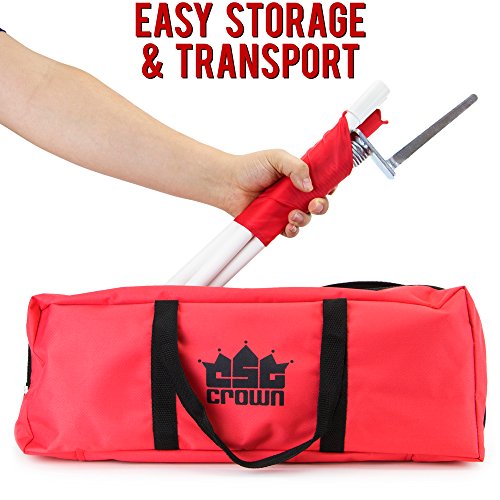 Set of 4 Large Collapsible Soccer Field Corner Flags - Includes Bonus Carrying Bag!