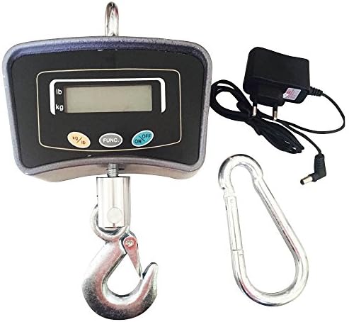 RANZIX Digital Industrial Hanging Scales Electronic Crane Scales up to 500 kg Electronic Crane Scales Hanging Scales Digital Hook Hanging Scale Crane Scale with LED Display