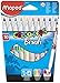 Maped Color'Peps Brush Tip Ultrawashable Markers, Assorted Colors, Pack of 10 (848010)