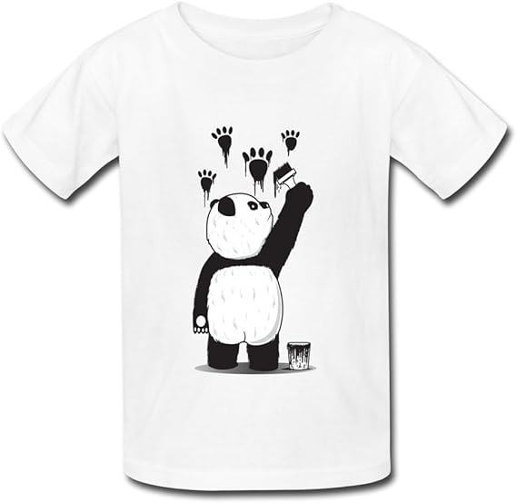Amazon クール 子供 カートゥーン 絵を描いて パンダ ポスター ｔシャツ カジュアル White Size Xl Tシャツ カットソー 通販