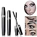 4D Silk Fiber Lash Mascara, Fiber Mascara, 4D Fiber Lash Mascara, Waterproof Long Lasting Eyelash Extension Warm Water Washable 4D Eyelash Mascara Makeup-Black