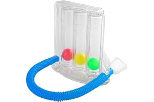 Lung Exerciser, 3 Ball Lung Function Breathing Trainer, Deep Breathing Exercise Vital Capacity Lung Function Improvement Resp