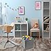 Sorbus Storage Cubes - 11 Inch Foldable Fabric Baskets for Organizing Pantry, Closet, Shelf, Cubby - 6 Grey Collapsible Cloth Storage Bins with Handle for Home, Bedroom