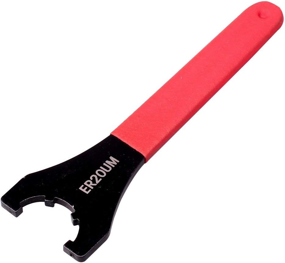 RilexAwhile Red Collet Chuck Wrench Spanner Precision Collet Wrench CNC