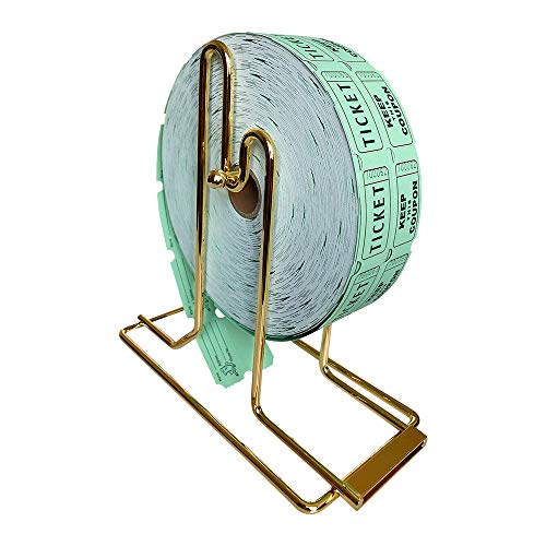 YH Poker Brass Plated Raffle Ticket Dispenser for SingleRoll & Double