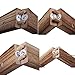 Wood Picture Photo Frame Wall Decor 26×29 inch 30 Clips Ajustable Twines Artworks Prints Multi Pictures Organizer Hanging Display Frames