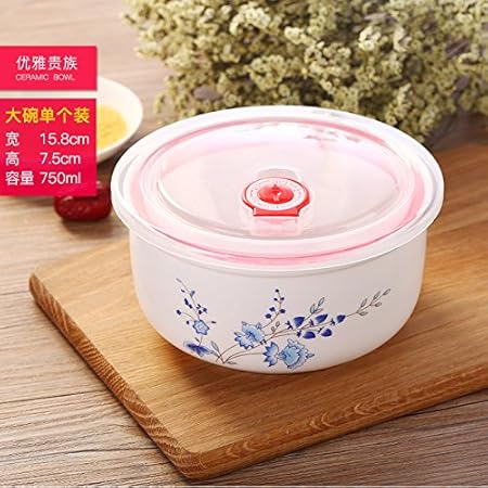 yxhflo cuenco plástico Allant Au microondas con el tapa de la ...