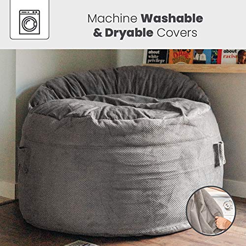 CordaRoy's Chenille Nest Gaming Bean Bag Chair with Controller Pockets