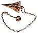 9 Ring Coil Pendulum, Spiral Pendulum, Copper Metal Pendulum, Cone Shape Designer Pendulum, Divination Pendulum, Healing Dowsing Pendulum.